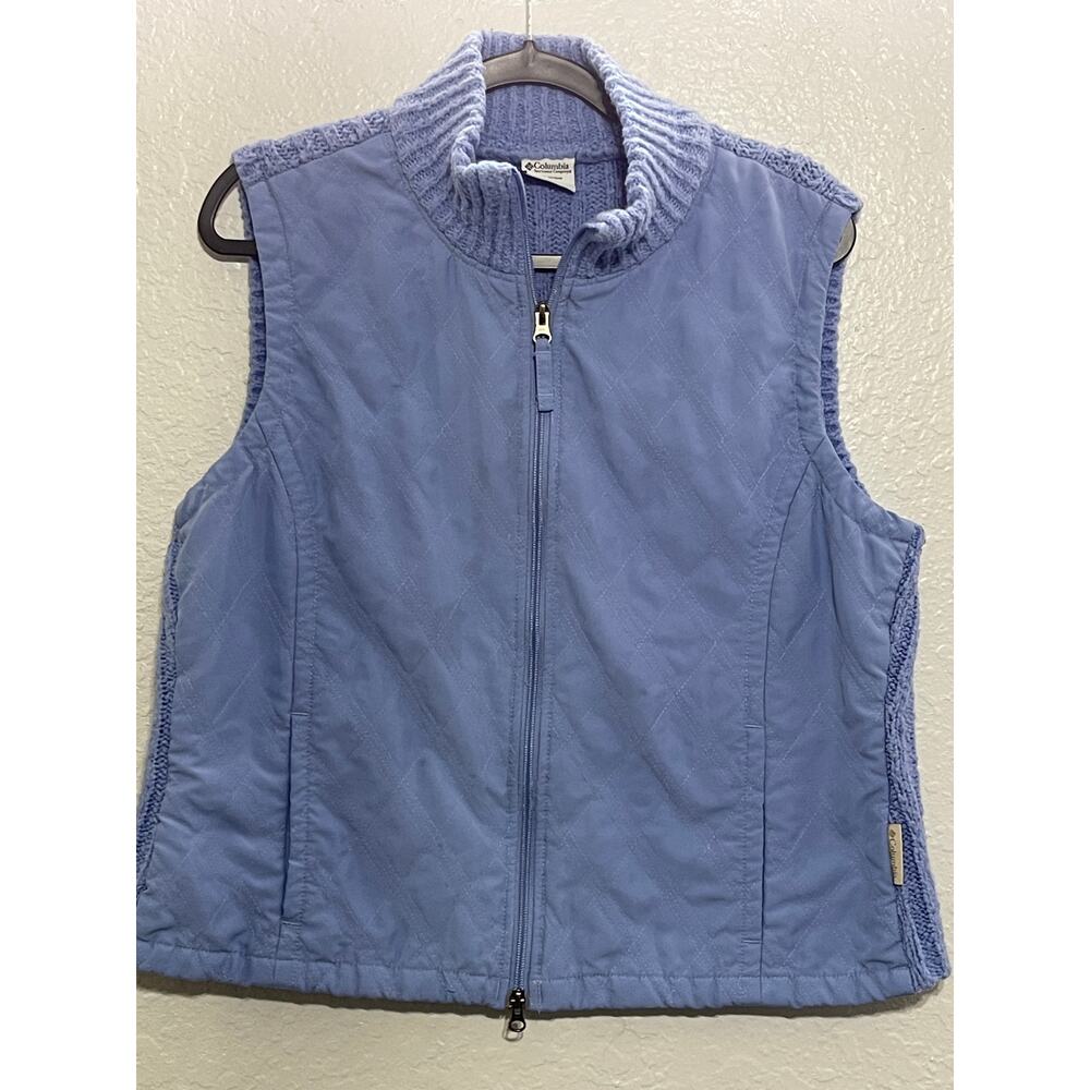 Columbia Women’s Vest Size XL – Blue Zip-Up Sleeveless Jacket